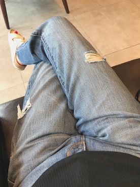 「BIRKENSTOCK（ビルケンシュトック）の【WEB限定】BIRKENSTOCK/ビルケンシュトック　アリゾナ（サンダル）」を使った、ⒶⓎⓊⓂ︎Ⓘさん（レディース・153cm）の夏コーディネート
