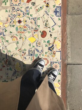 「CONVERSE（コンバース）のconverse（コンバース） ALL STAR OX（オールスターOX）（スニーカー）」を使った、ⒶⓎⓊⓂ︎Ⓘさん（レディース・154cm）の春コーディネート