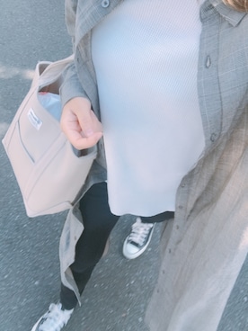 「CONVERSE（コンバース）のconverse（コンバース） ALL STAR OX（オールスターOX）（スニーカー）」を使った、ⒶⓎⓊⓂ︎Ⓘさん（レディース・154cm）の秋コーディネート