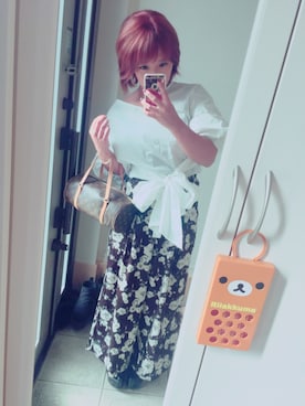 「白トップス」｜macoteaさん（レディース・153cm・20代）の秋コーディネート