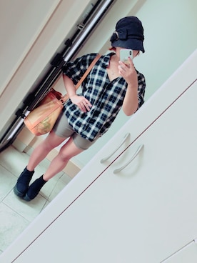 「PRIMA CLASSE（プリマクラッセ）のアイテム」を使った、macoteaさん（レディース・153cm）の夏コーディネート