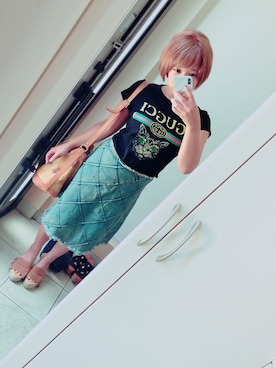 「PRIMA CLASSE（プリマクラッセ）のアイテム」を使った、macoteaさん（レディース・153cm）の夏コーディネート