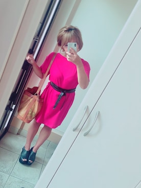 「PRIMA CLASSE（プリマクラッセ）のアイテム」を使った、macoteaさん（レディース・153cm）の夏コーディネート