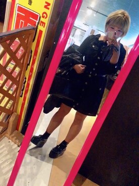 「MICOAMERI（ミコアメリ）のアイテム（トップス）」を使った、macoteaさん（レディース・153cm）の春コーディネート