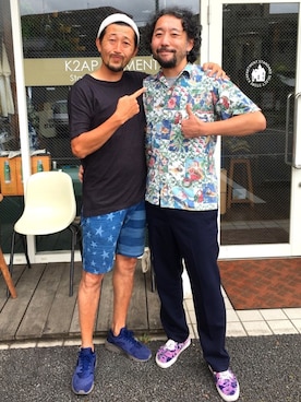 「BARNSTORMER」｜クボタ ユウイチさん（メンズ・174cm）の夏コーディネート
