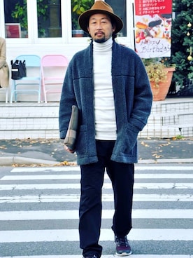 「Yellow108（イエローワンオーエイト）のアイテム」を使った、クボタ ユウイチさん（メンズ・174cm）の秋コーディネート