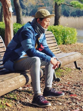 「Kepani（ケパニ）のアイテム」を使った、クボタ ユウイチさん（メンズ・174cm）の秋コーディネート