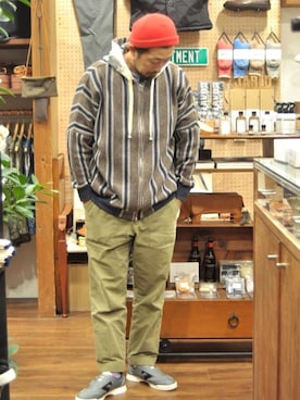 「masterkey（マスターキー）のアイテム（ブルゾン）」を使った、クボタ ユウイチさん（メンズ・174cm）の秋コーディネート