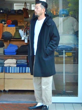 「LAMOND.（ラモンド）のアイテム（ジャケット/アウター）」を使った、クボタ ユウイチさん（メンズ・174cm）の秋コーディネート