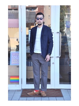 「茨城スナップ」｜クボタ ユウイチさん（メンズ・174cm）の冬コーディネート