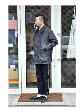 「英国」｜「アイテム（その他アウター）」を使った、クボタ ユウイチさん（メンズ・174cm）の冬コーディネート