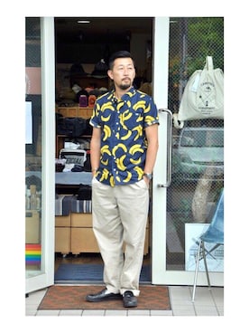 「FLASH PACKER（フラッシュパッカー）のアイテム」を使った、クボタ ユウイチさん（メンズ・174cm）の夏コーディネート