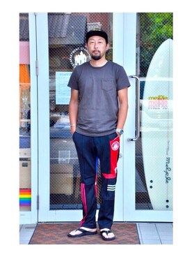 「茨城スナップ」｜クボタ ユウイチさん（メンズ・174cm）の夏コーディネート
