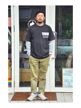 「茨城スナップ」｜クボタ ユウイチさん（メンズ・174cm）の冬コーディネート