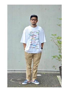 「 ＶＡＮＳ」｜クボタ ユウイチさん（メンズ・174cm）の夏コーディネート