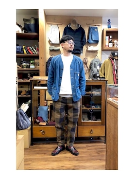 「BIG MIKE（ビッグマイク）のアイテム」を使った、クボタ ユウイチさん（メンズ・174cm）の秋コーディネート