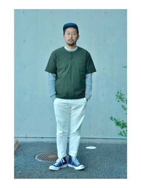 「melple（メイプル）のアイテム（ジャケット/アウター）」を使った、クボタ ユウイチさん（メンズ・174cm）の冬コーディネート