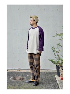 「ハンターキャップ」｜クボタ ユウイチさん（メンズ・174cm）の冬コーディネート