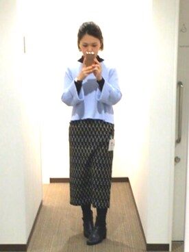「ECCO（エコー）のアイテム（シューズ）」を使った、Mさん（レディース・161cm）の冬コーディネート