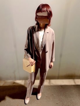 「かっちり」｜マタニティでも着れる普段着(相互100)さん（レディース・158cm）の夏コーディネート