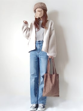 「ボーター」｜こうさん（レディース・162cm）の冬コーディネート