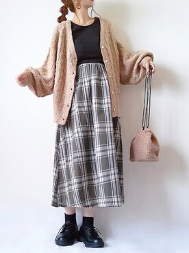 「GGD SELECT（ジージーディー　セレクト）のアイテム」を使った、こうさん（レディース・162cm）の秋コーディネート