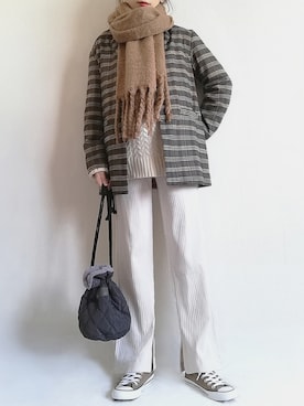 「archives（アルシーヴ）のアイテム（その他アウター）」を使った、こうさん（レディース・162cm）の秋コーディネート