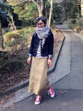 「ARMEM（アーメン）のアイテム」を使った、quruminさん（レディース・162cm）の春コーディネート