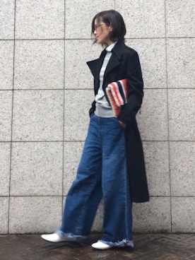 「SQUOVAL（スクオーバル）のアイテム」を使った、quruminさん（レディース・162cm）の春コーディネート