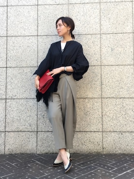「DRIES VAN NOTEN（ドリスヴァンノッテン）のアイテム（パンプス）」を使った、quruminさん（レディース・162cm）の春コーディネート