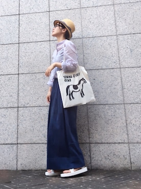 「フランクリーダー」｜quruminさん（レディース・162cm）の夏コーディネート