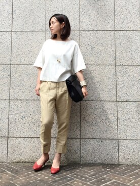 「puch（プフ）のアイテム」を使った、quruminさん（レディース・162cm）の夏コーディネート