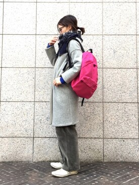 バックパック リュックを使った フューシャピンク の人気ファッションコーディネート Wear