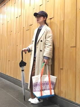 「FULTON（フルトン）のアイテム」を使った、quruminさん（レディース・162cm）の春コーディネート