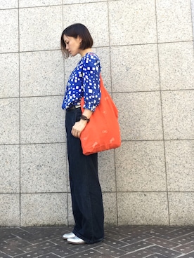 「ミナペルホネン」｜「アイテム（アクセサリー）」を使った、quruminさん（レディース・162cm）の春コーディネート