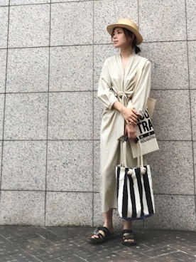 「rosa mosa（ロサモサ）のアイテム」を使った、quruminさん（レディース・162cm）の夏コーディネート