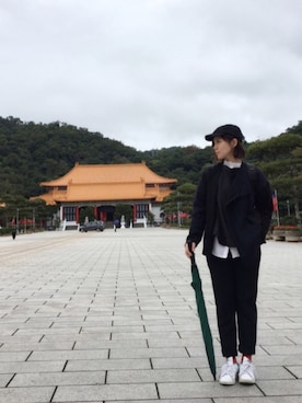 「HACKNEY UNION WORKHOUSE（ハックニーユニオンワークハウス）のアイテム（ジャケット/アウター）」を使った、quruminさん（レディース・162cm）の冬コーディネート