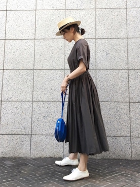 「BLACK CRANE（ブラッククレーン）のアイテム」を使った、quruminさん（レディース・162cm）の秋コーディネート