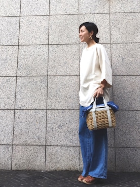 「BLACK CRANE（ブラッククレーン）のアイテム」を使った、quruminさん（レディース・162cm）の秋コーディネート