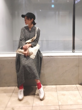 「JOURNAL STANDARD LUXE（ジャーナルスタンダード　ラックス）のアイテム（ワンピース/ドレス）」を使った、quruminさん（レディース・162cm）の秋コーディネート
