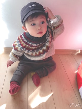 そうぱんまんさん(キッズ・70cm)の冬コーディネート