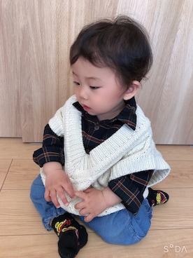 そうぱんまんさん(キッズ・70cm)の冬コーディネート