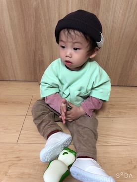 そうぱんまんさん(キッズ・70cm)の春コーディネート