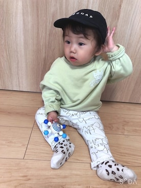 「Mint隊」｜そうぱんまんさん（キッズ・70cm）の春コーディネート