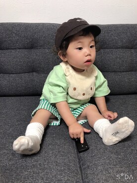 そうぱんまんさん（キッズ・70cm）の夏コーディネート