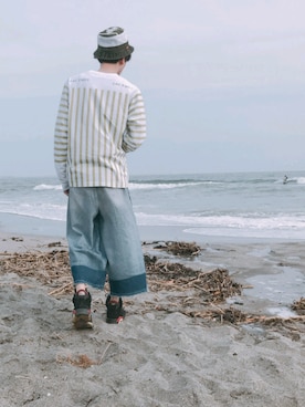 「AIR JORDAN（エアジョーダン）のアイテム（スニーカー、ブラック系）」を使った、はるさめにーさん。さん（メンズ・174cm）の春コーディネート