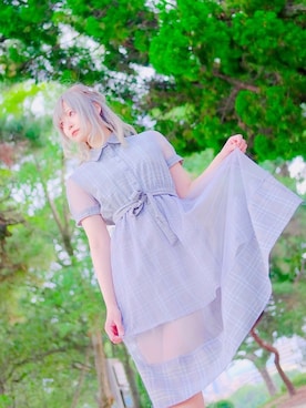 「present（プレゼント）のアイテム（ワンピース/ドレス）」を使った、みみさん（レディース・162cm）の秋コーディネート