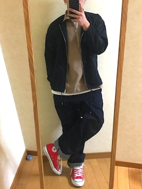 「RAGEBLUE（レイジブルー）のアイテム（その他アウター）」を使った、DA---JUさん（メンズ・165cm）の春コーディネート