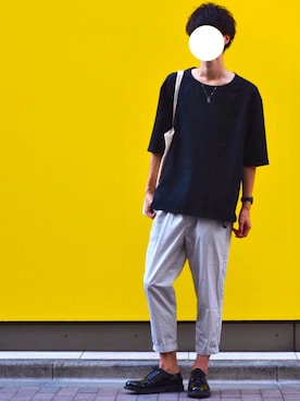 「Paul Smith（ポールスミス）のアイテム（バッグ）」を使った、とっしーさん（メンズ・184cm）の夏コーディネート