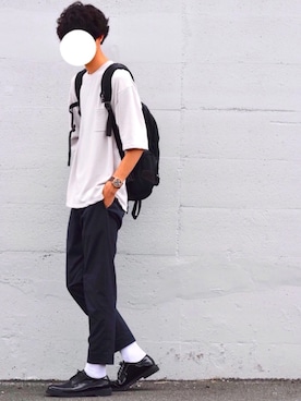 「HARE（ハレ）のアイテム（スウェット）」を使った、とっしーさん（メンズ・184cm）の夏コーディネート